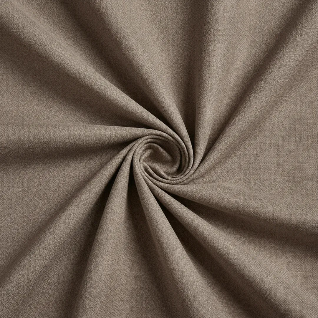 Matière du rideau occultant Maison Rideau de couleur marron taupe