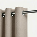 Rideau occultant Maison Rideau de couleur beige sable
