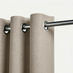 Rideau occultant Maison Rideau de couleur beige sable