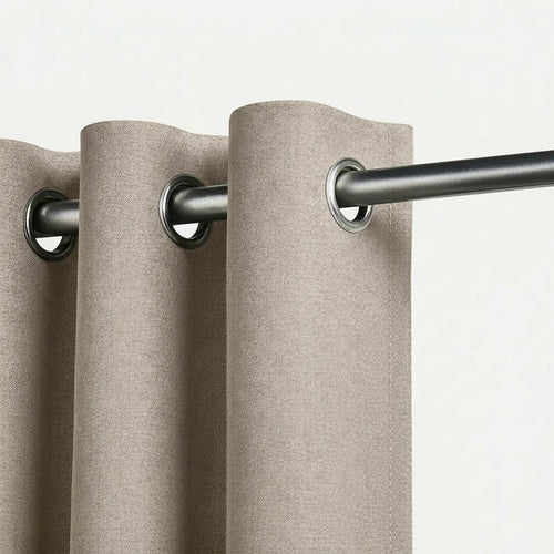 Rideau occultant Maison Rideau de couleur beige sable