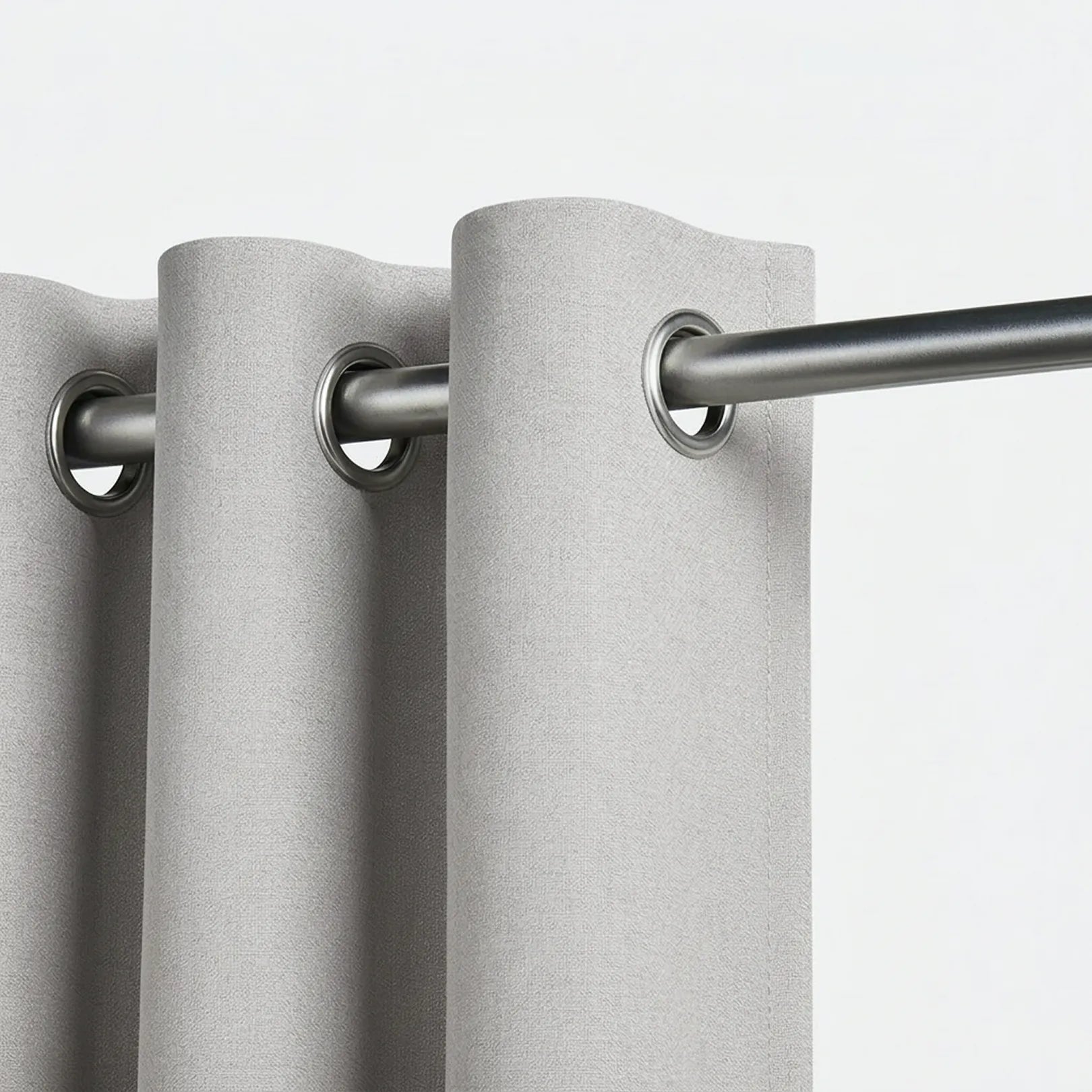 Rideau occultant en lin Maison Rideau de couleur gris très très clair