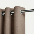 Rideau occultant Maison Rideau de couleur marron taupe