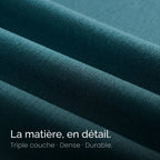 Rideau occultant Obscura Bleu canard