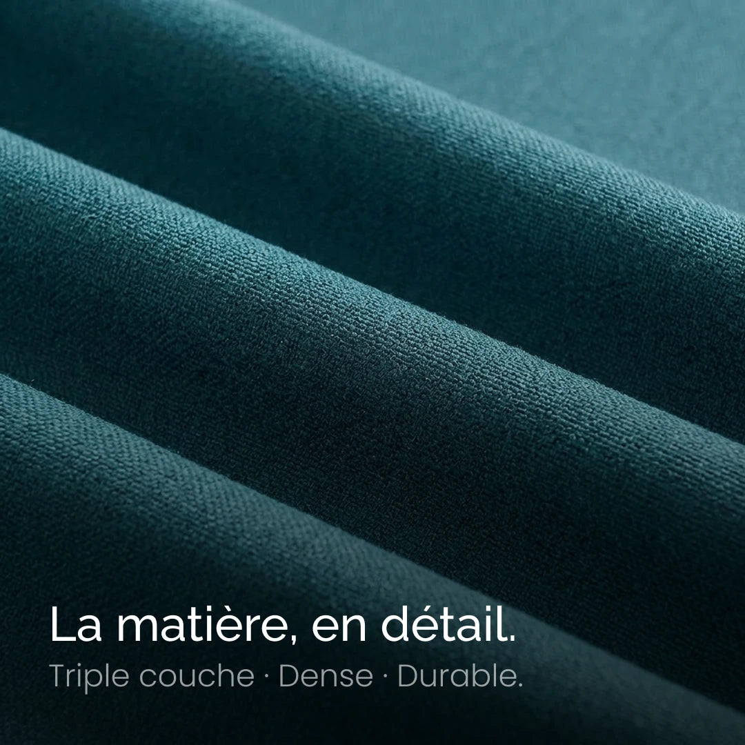 Rideau occultant Obscura Bleu canard