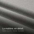 Rideau occultant Obscura Gris clair