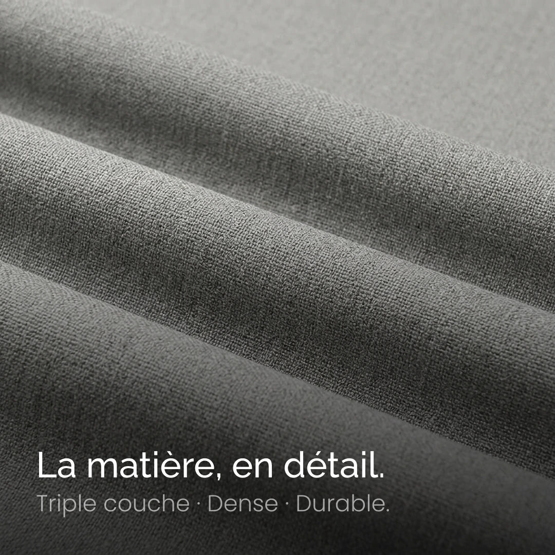 Rideau occultant Obscura Gris clair