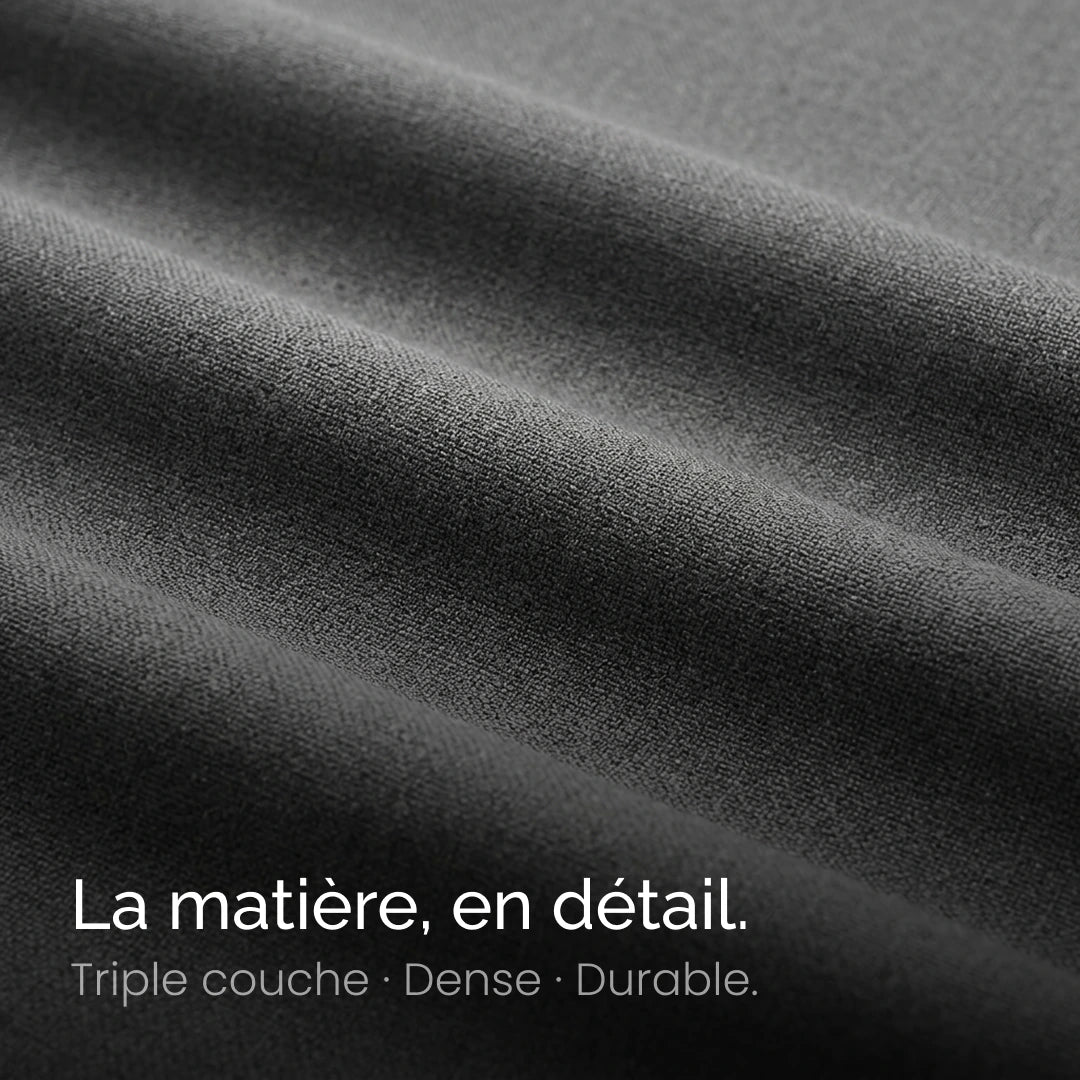 Rideau occultant Obscura Gris foncé