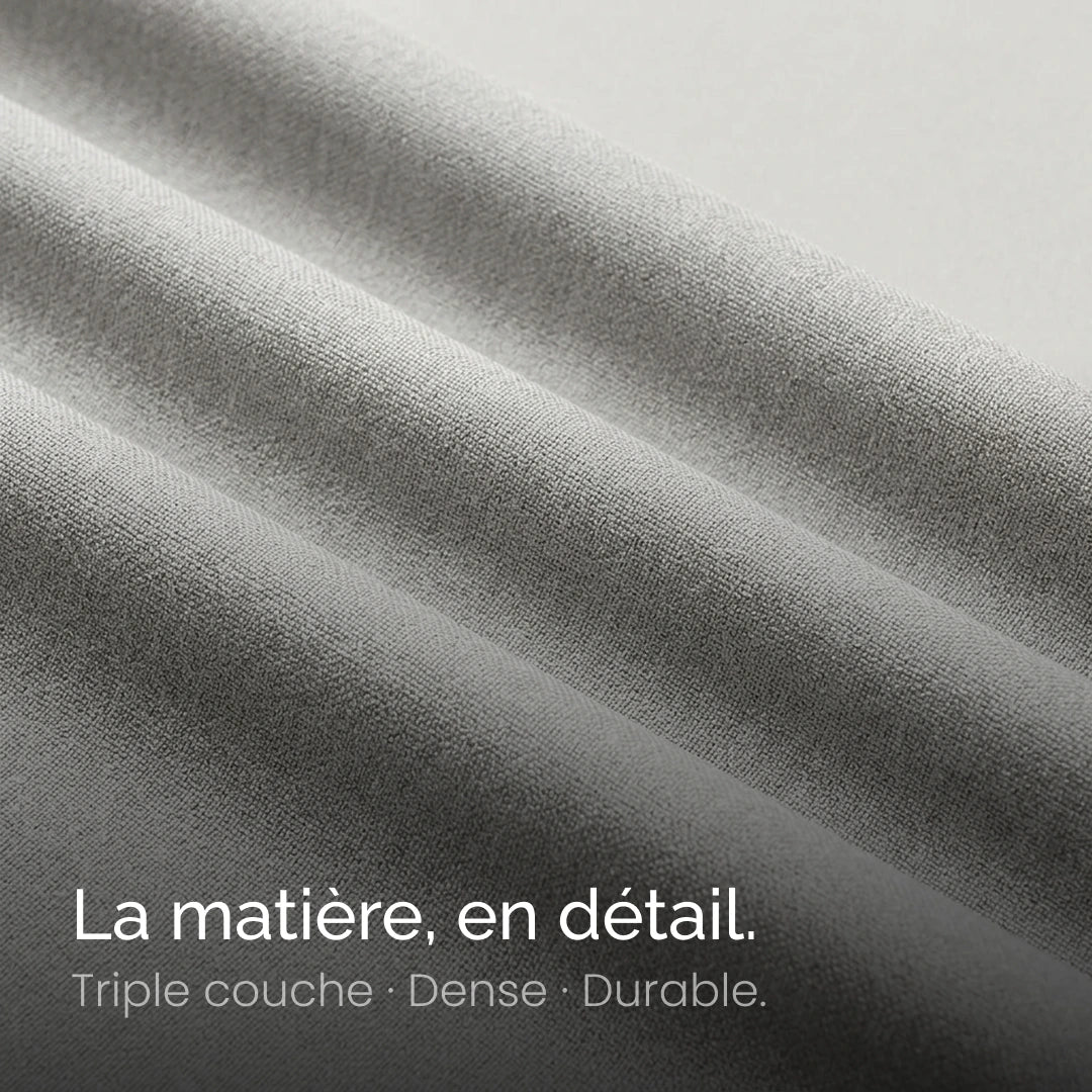 Rideau occultant Obscura Gris très clair