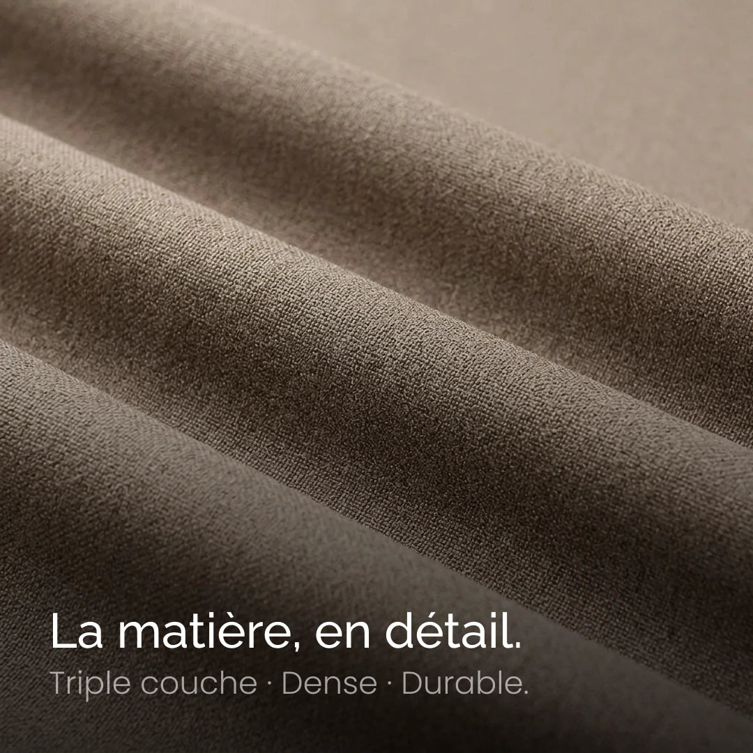 Rideau occultant Obscura Marron taupe