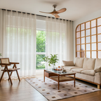 Rideau voilage en lin Natura Beige